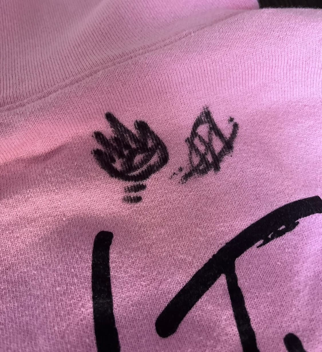 크롬하츠 메티보이 실제 싸인 베니티 어페어 후드 핑크  상품이미지2