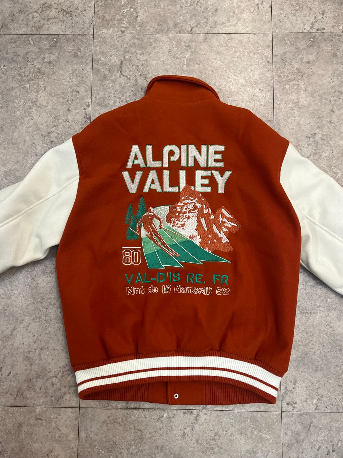 자라 패치 바시티 자켓 오렌지 M #csz2554  상품이미지7