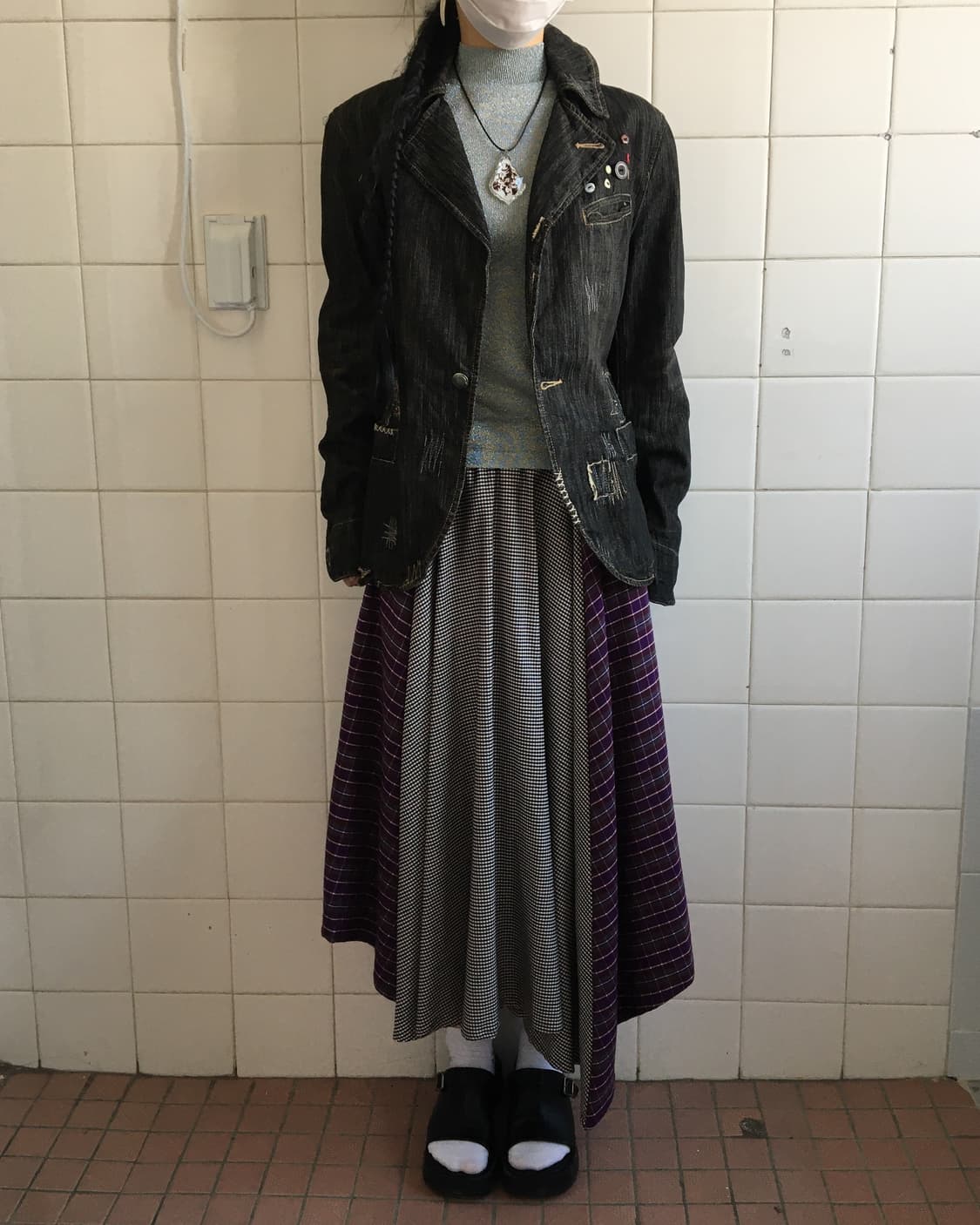 Button stitch point denim jacket 상품이미지9