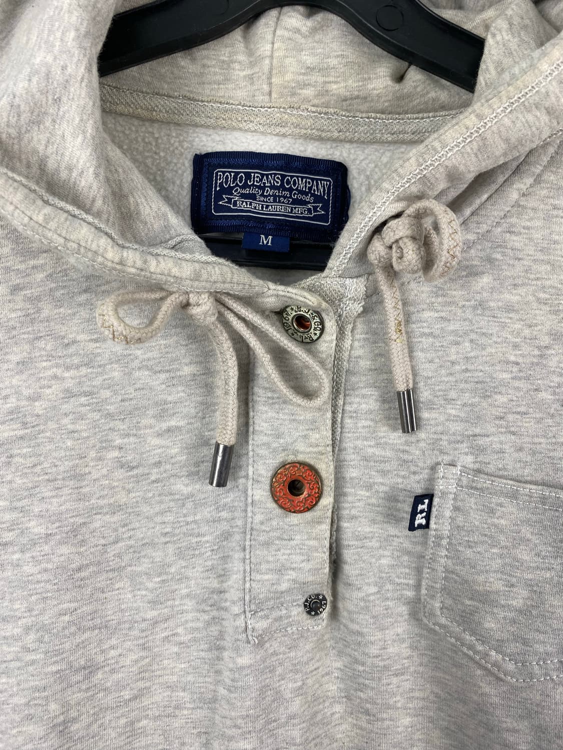 폴로 진스 랄프로렌 버튼 패치 후드티 M <459> 상품이미지3