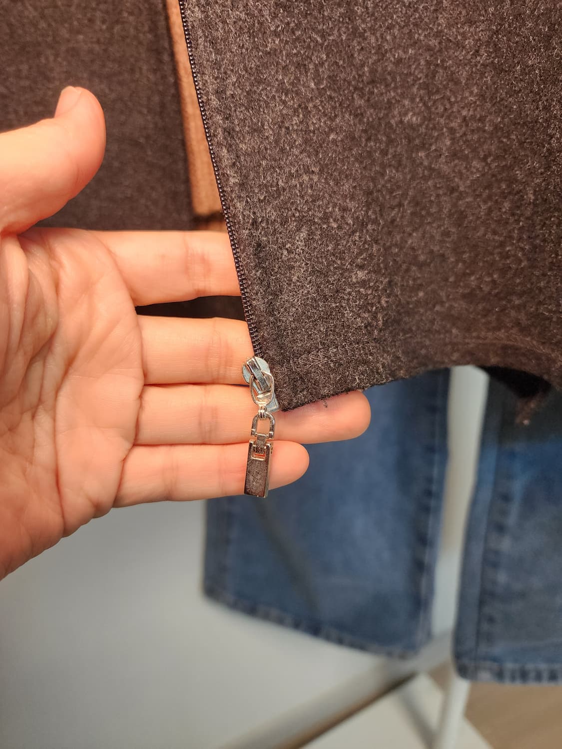 울 혼방 여성 조끼 L 상품이미지9