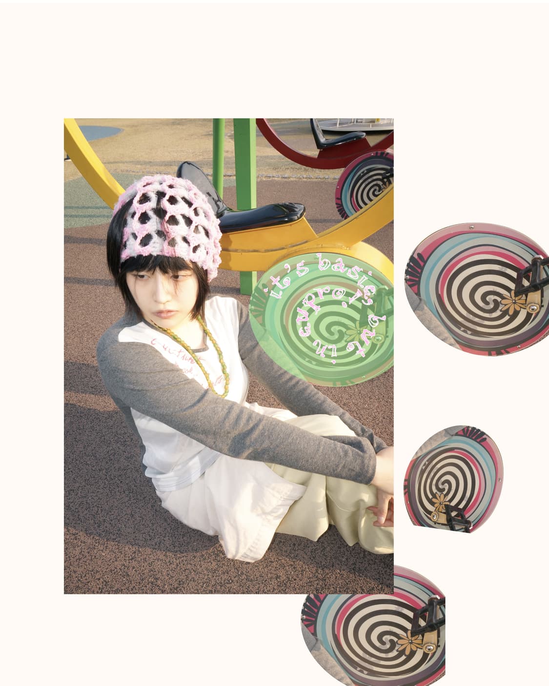 [Basic Line] Lace trap beanie 상품이미지4