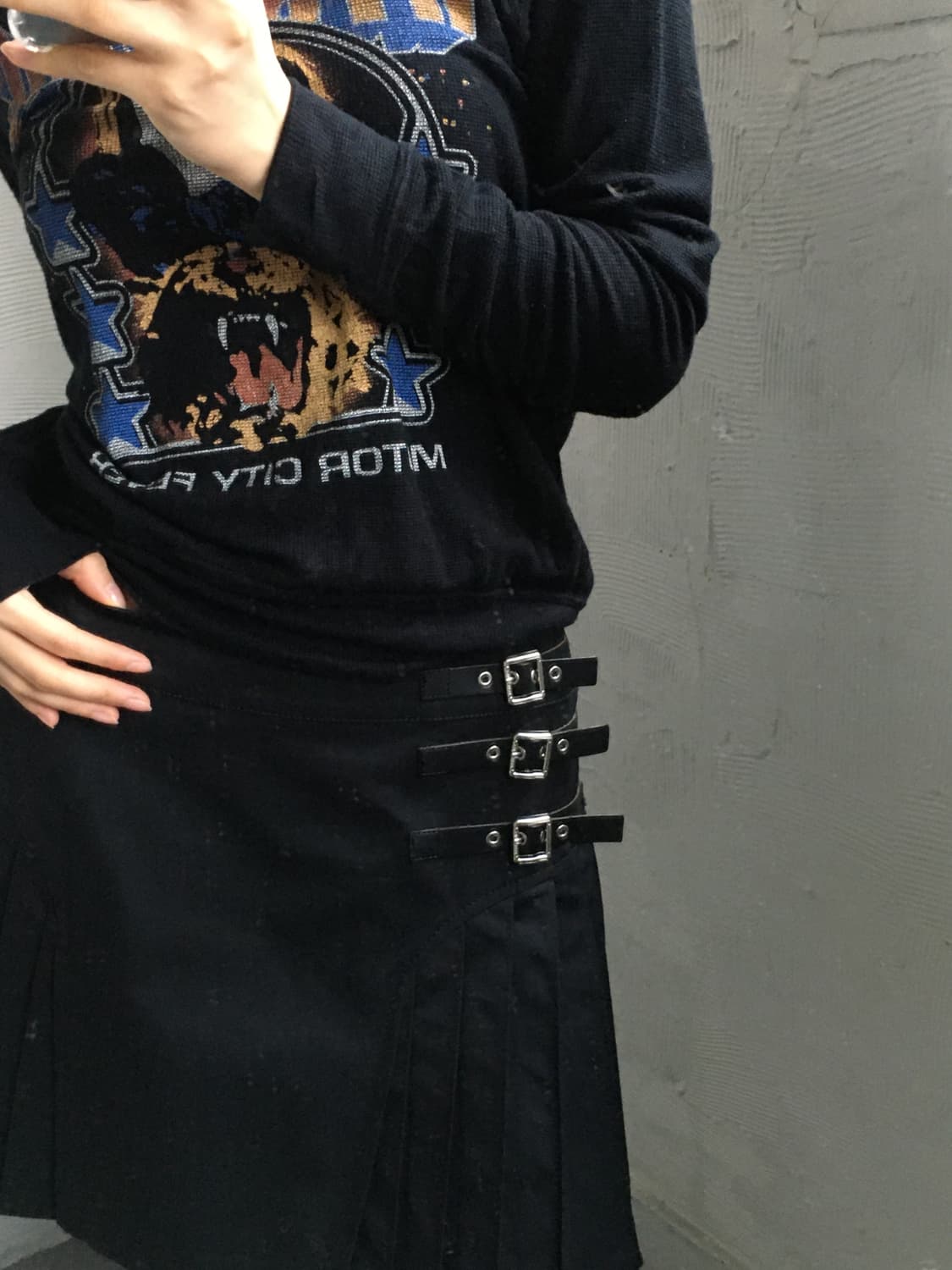 Burberry 버버리 블루라벨 버클 플리츠 미니 스커트  상품이미지1