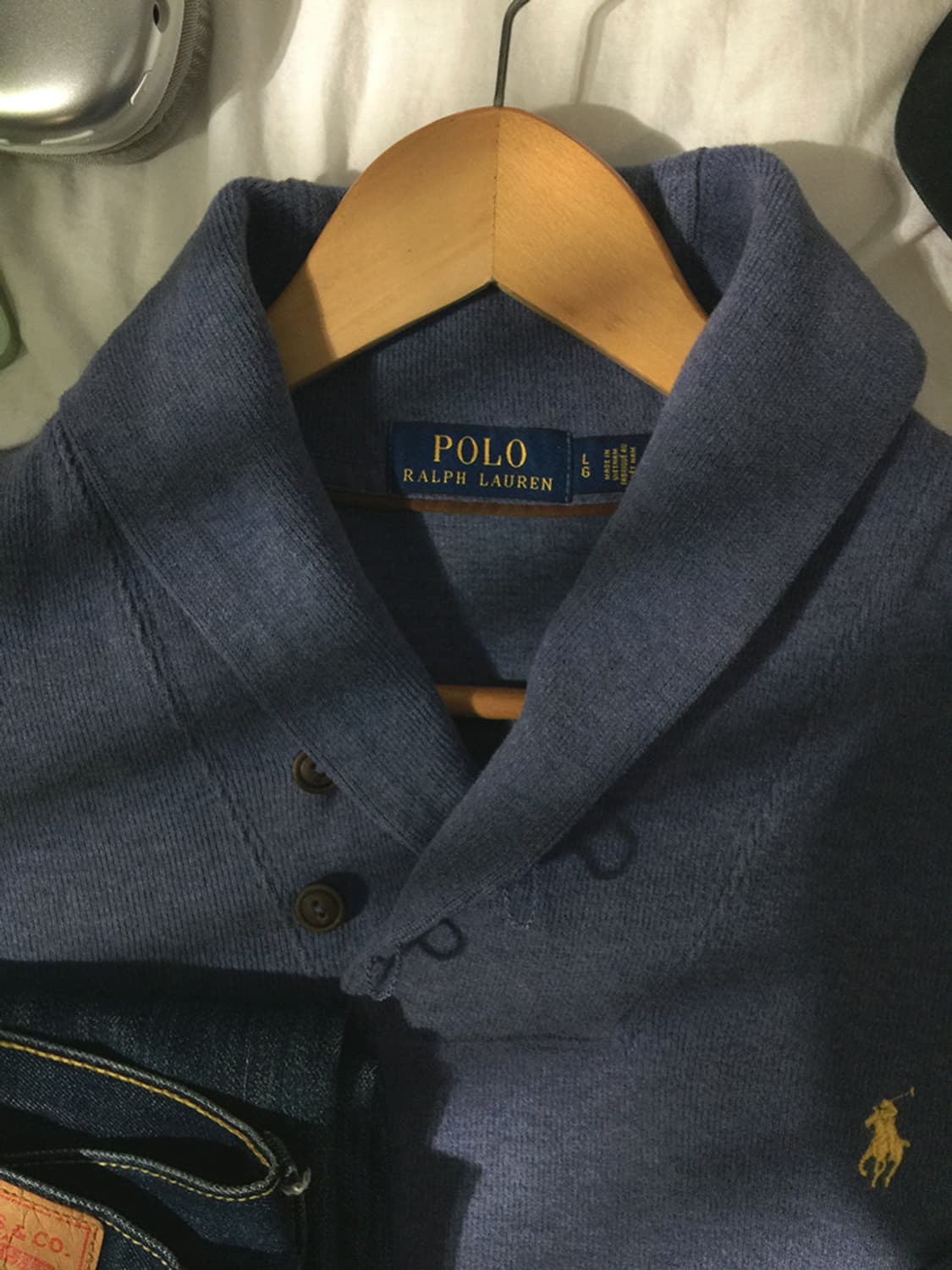 (MAN) 폴로랄프로렌 숄카라 스웻맨투맨 L 상품이미지1