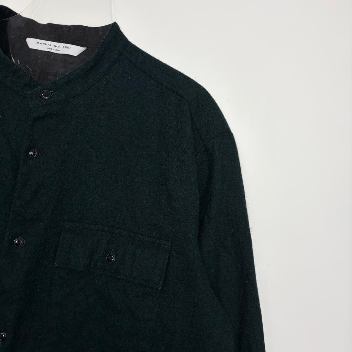 매뉴얼 알파벳 울 셔츠 상품이미지3