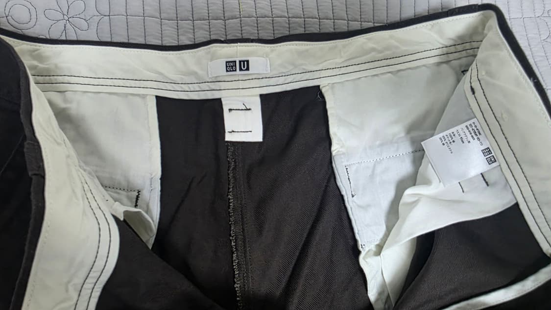 유니클로 U 와이드 치노팬츠 다크브라운 상품이미지3