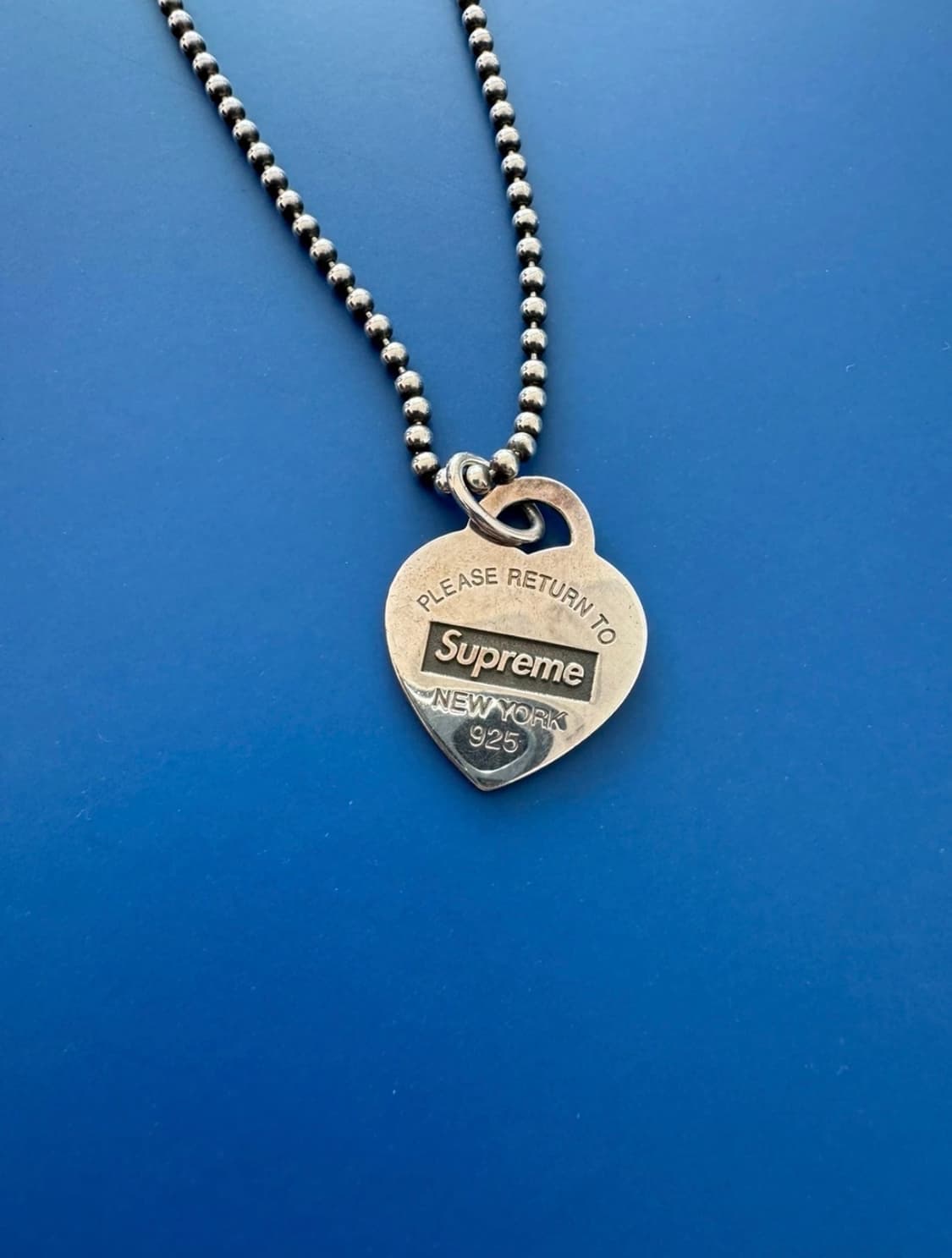 티파니 x 슈프림 목걸이 (상태 좋음) 상품이미지1