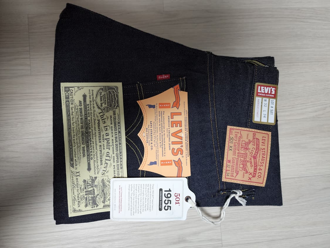 [가격인하]LVC 55 501 리지드 32X34 새상품 상품이미지1