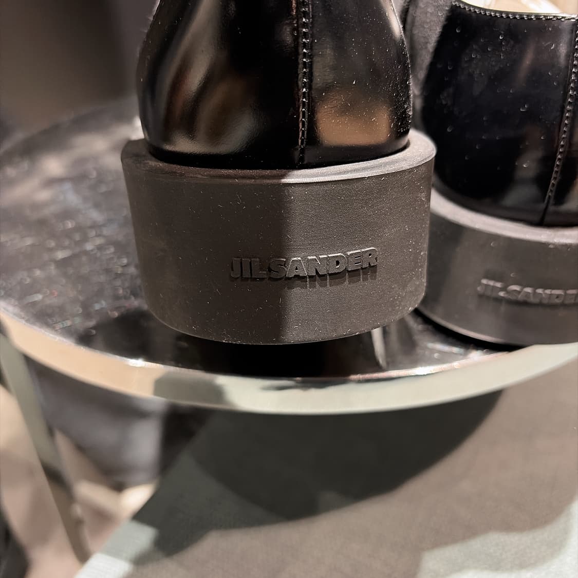 (정품/새상품) 질샌더 남성 블랙 폴리시드 옥스퍼드 더비 슈즈 상품이미지4