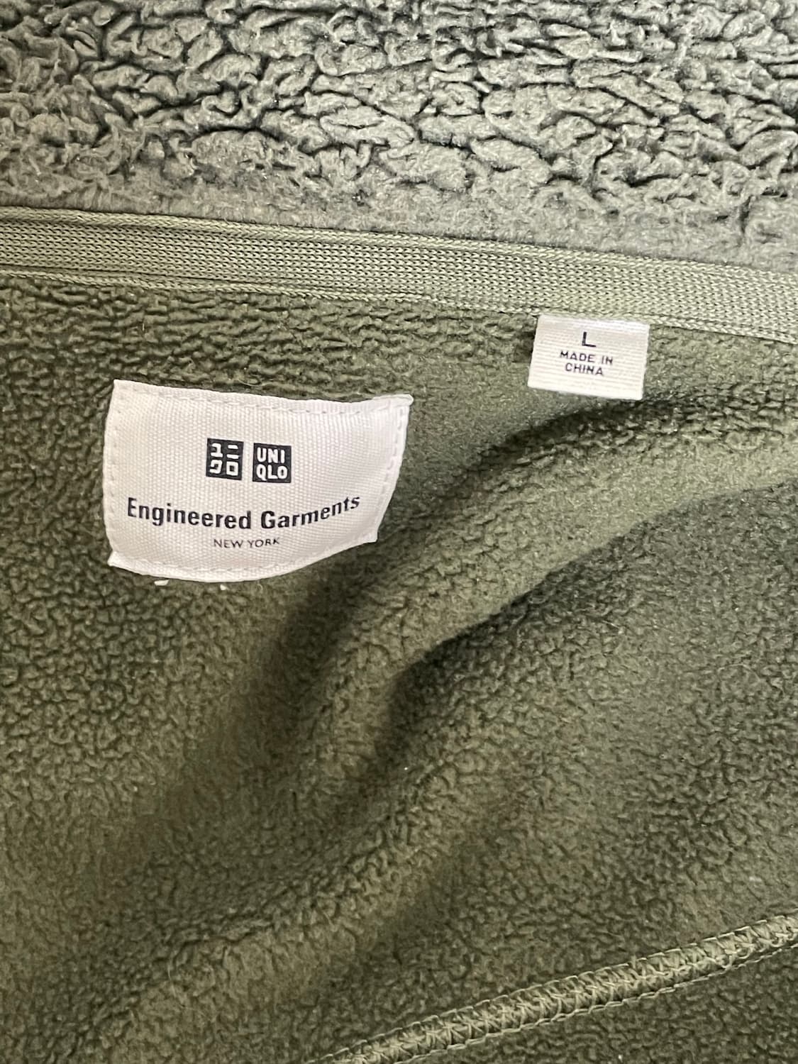 (새상품급)유니클로 엔지니어드가먼츠 플리스, 후리스 자켓 L 상품이미지4