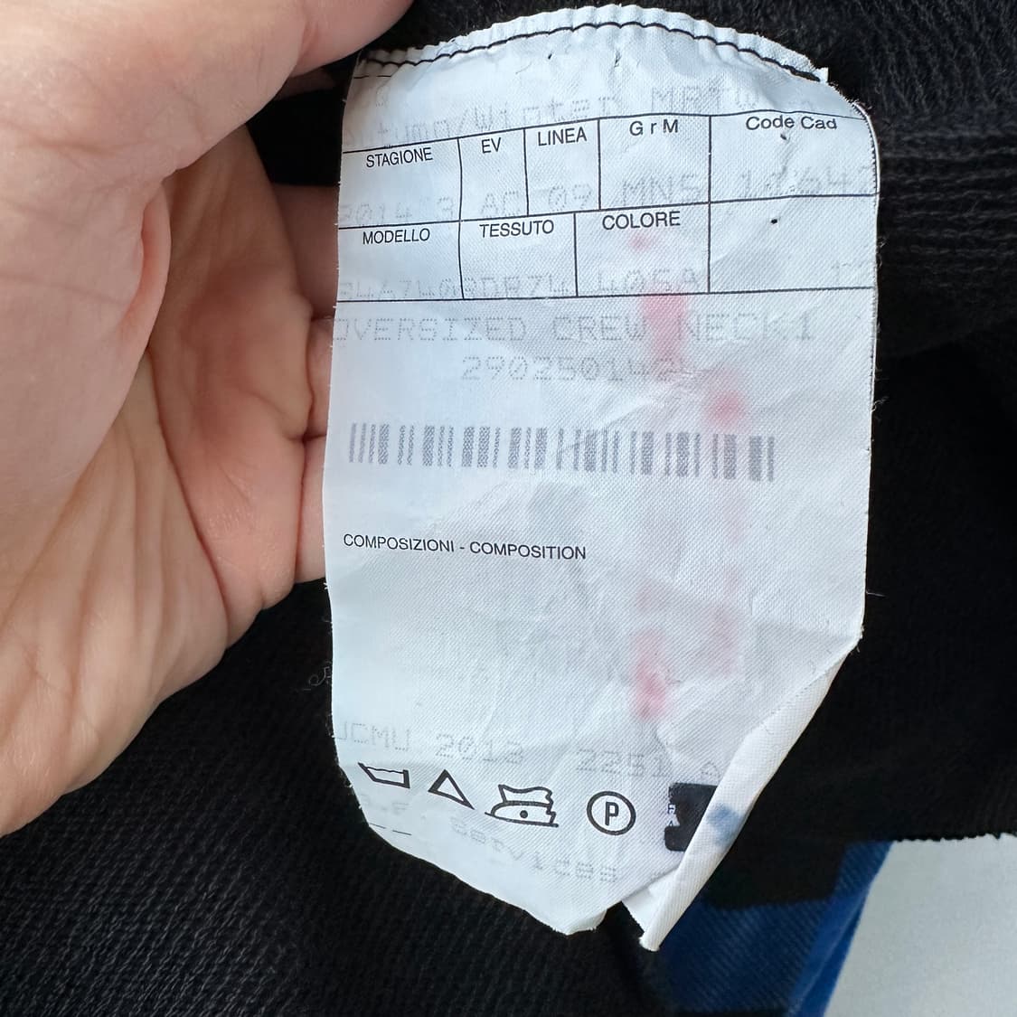 14AW 알렉산더맥퀸 아카이브 오버사이즈 벨벳 체크 맨투맨 (본사 샘플) 상품이미지9