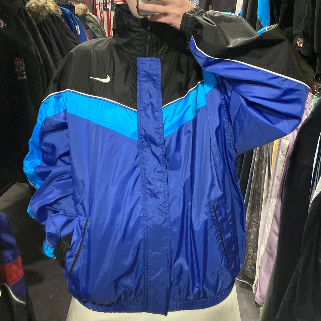 [IM] 나이키 바람막이 블랙블루 상품이미지3