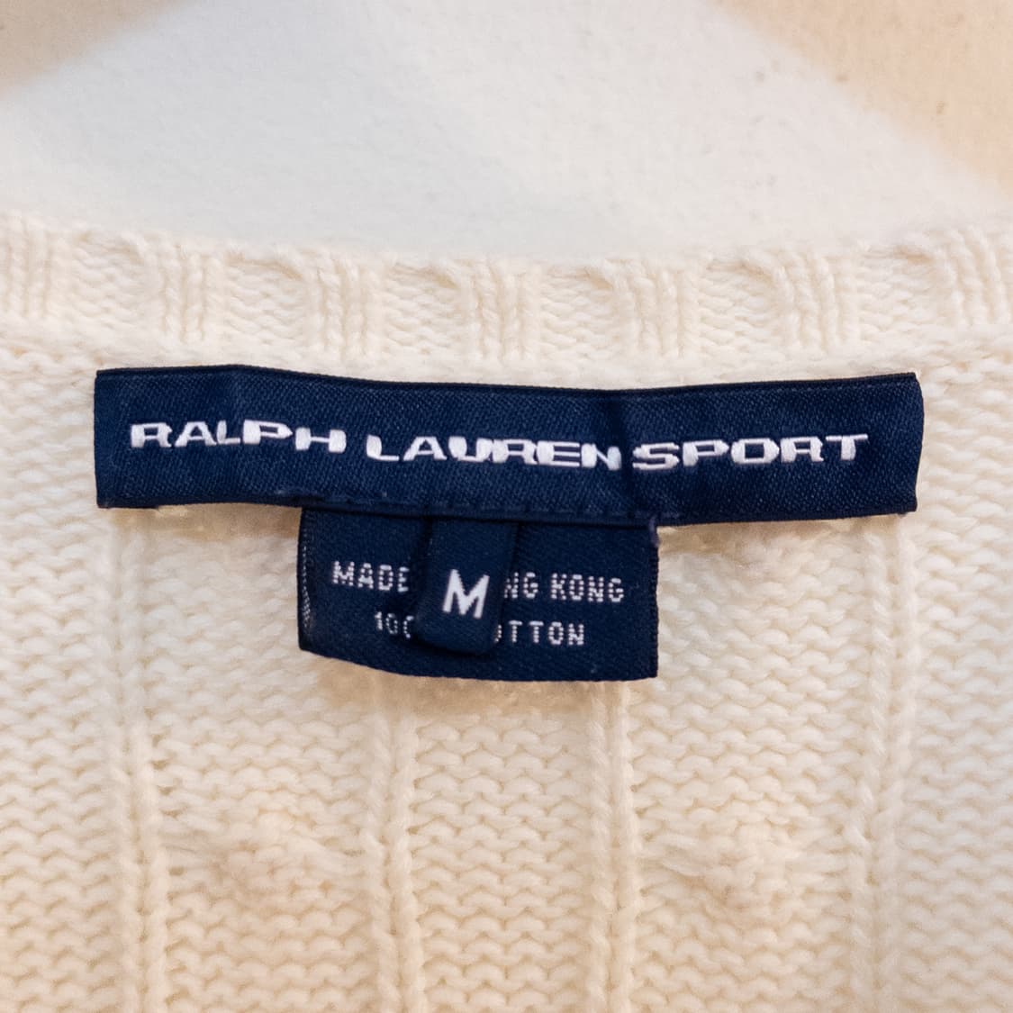 폴로랄프로렘 코튼 크림 스웨터 상품이미지8