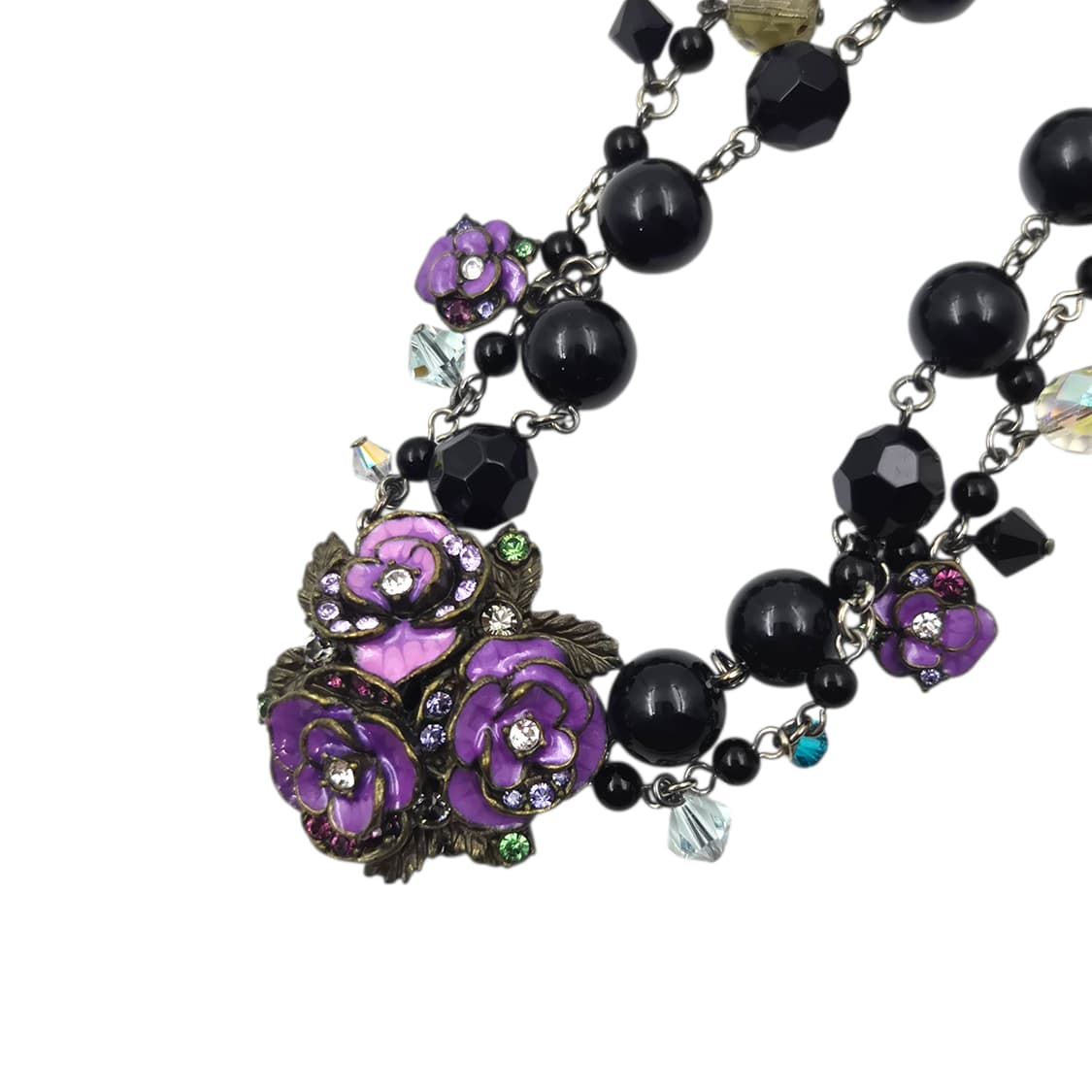 04s 안나수이 엔틱 퍼플 빅 로즈 레이어드 초커 상품이미지3