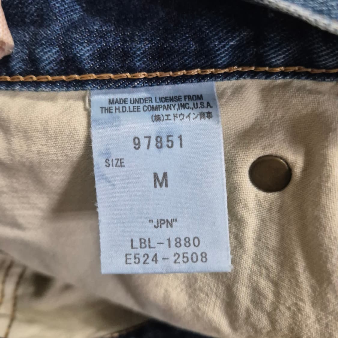 Lee 일본산 빈티지 데님반바지 상품이미지8