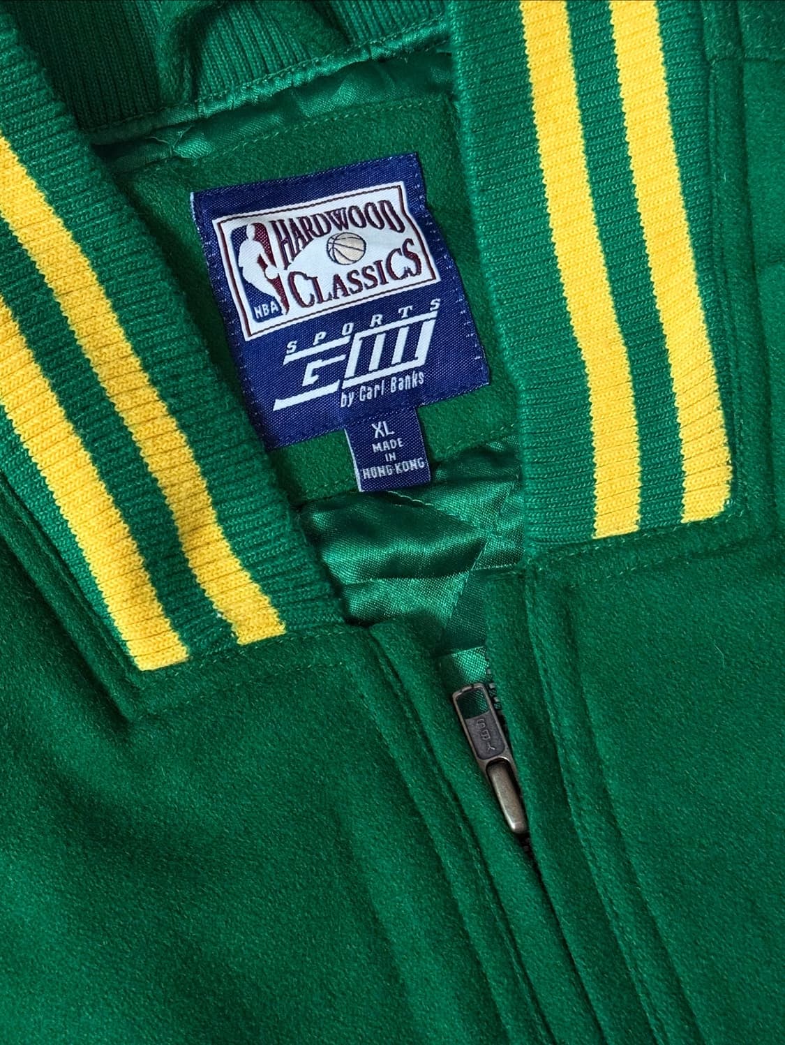 90s 하드우드 클래식 NBA 보스턴 셀틱스 울 바시티 자켓 (110) 상품이미지3