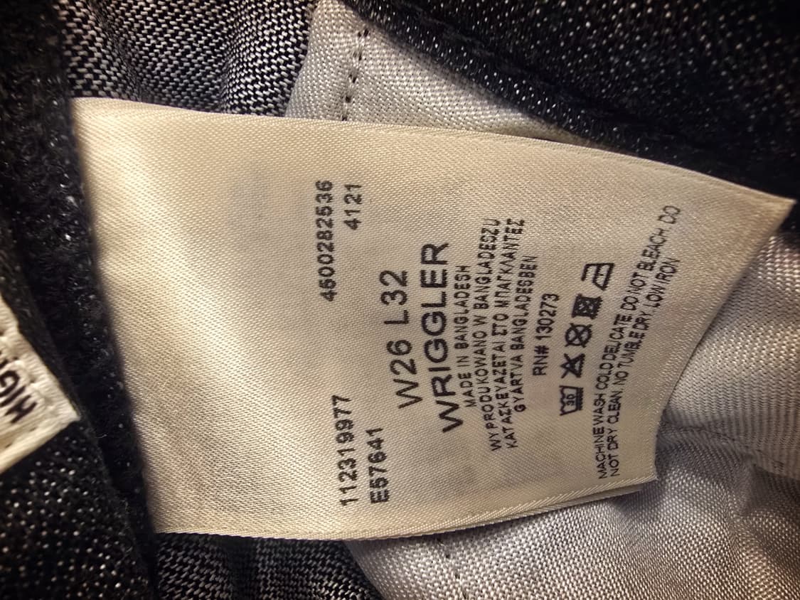 랭글러(Wrangler)블랙 데님팬츠 상품이미지7