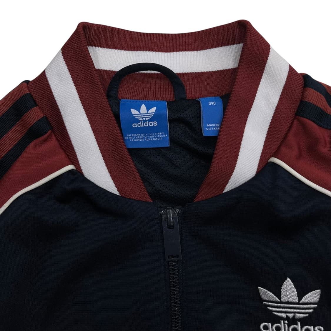 아디다스 네이비라인 와인배색 네이비 트랙탑 90 상품이미지5