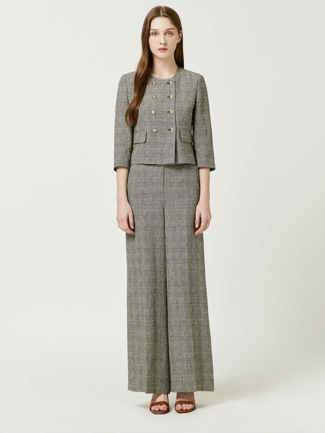 모조에스핀 일자핏 웨이스트 린넨블렌드 팬츠 55사이즈 상품이미지3