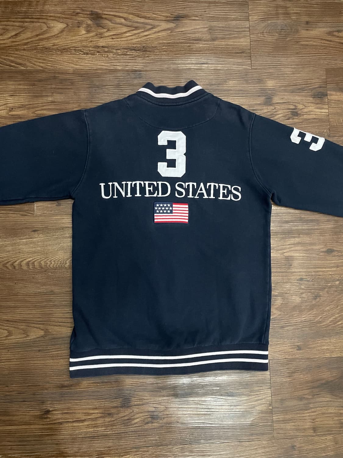 폴로 빅포니 USA 성조기 바시티 자켓 네이비 상품이미지9