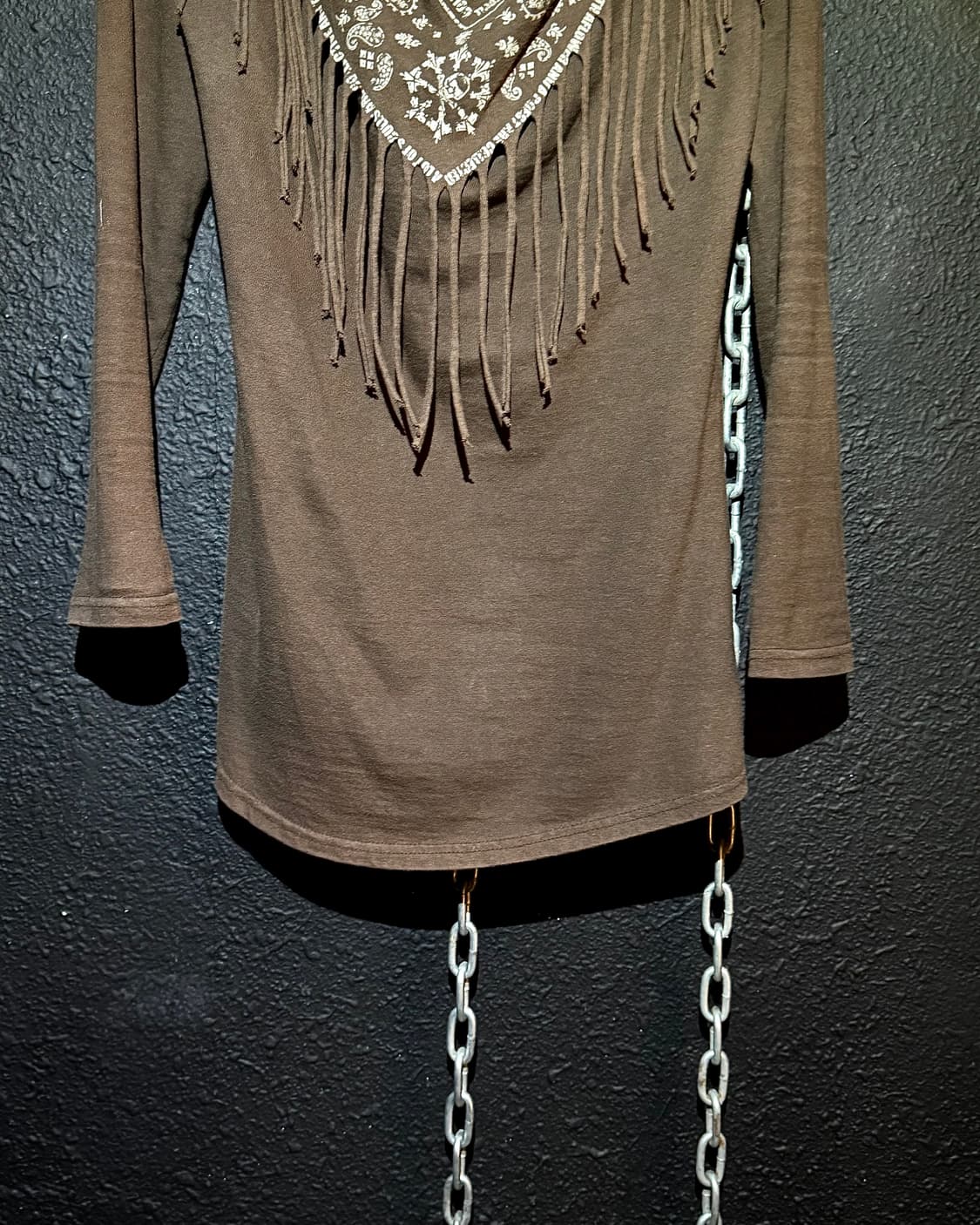 Brown Fringe Long-Sleeve 상품이미지4