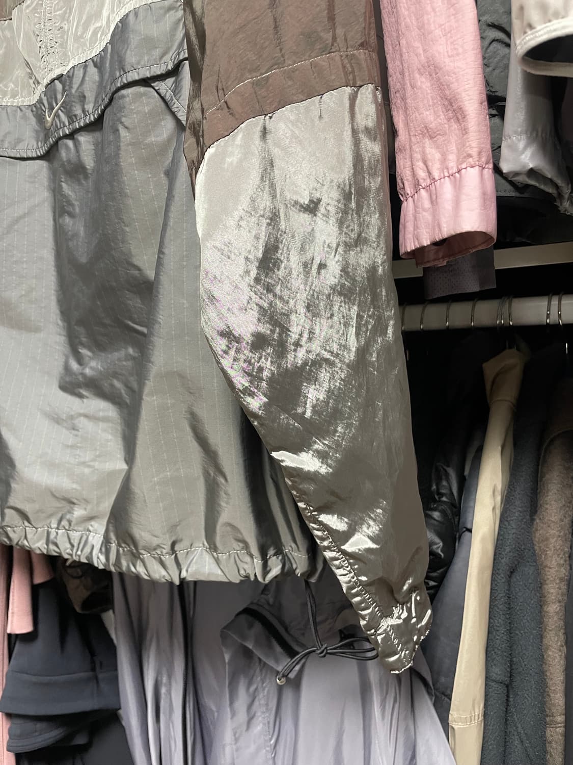 [해외xl] 나이키 메이드 인 이태리 아노락 나일론메탈 자켓 리저록 상품이미지4