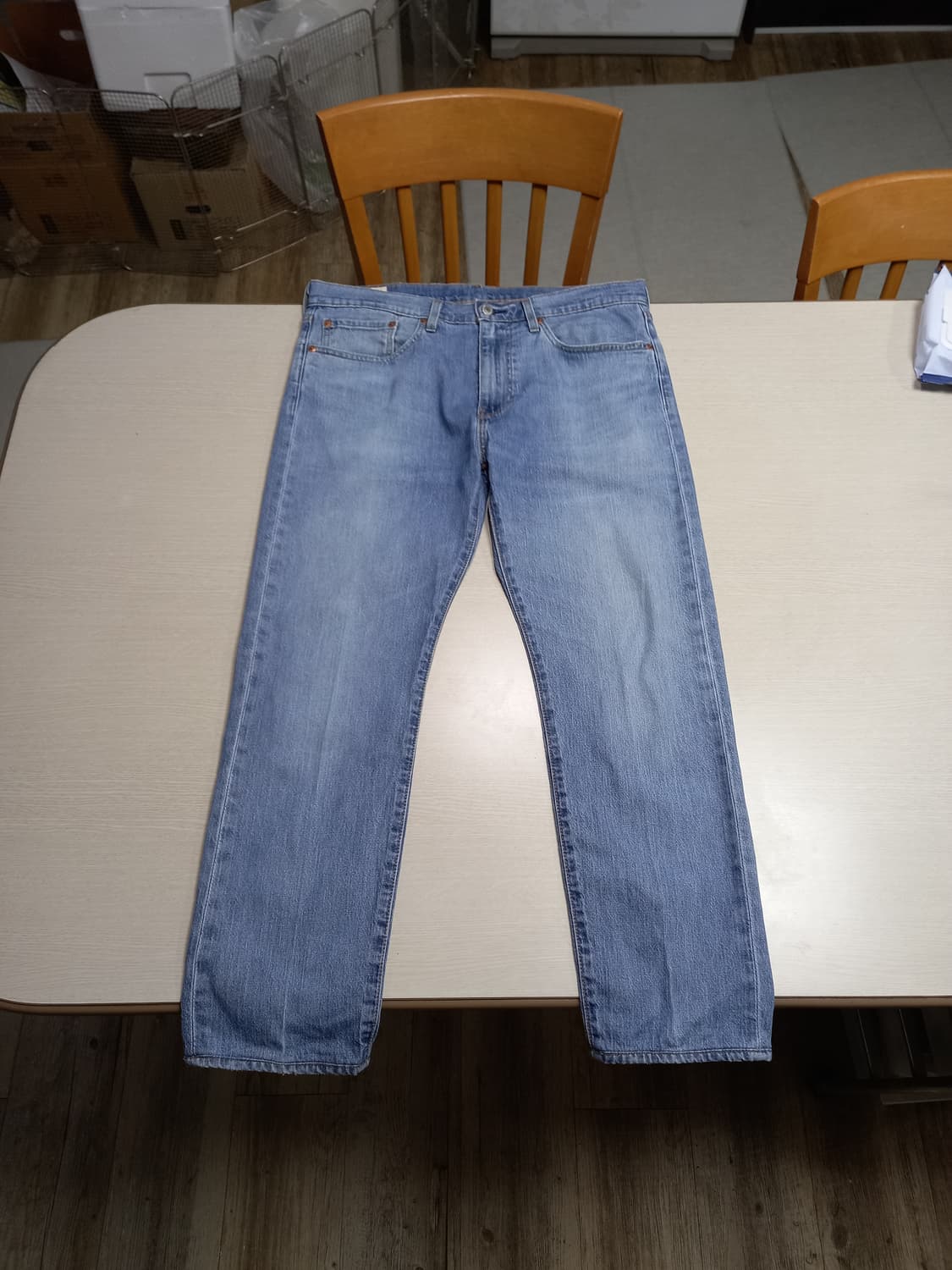 36 빅E 리바이스502 봄여름용 워싱 스판 슬림일자진 36-441 상품이미지1