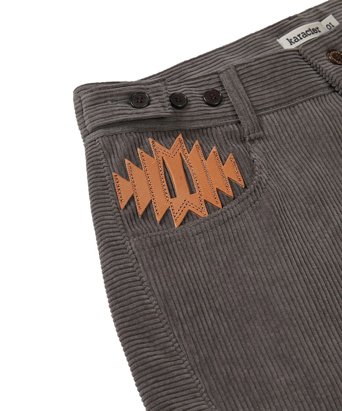 카락터 Wonky corduroy pants / Dusty gray 상품이미지4