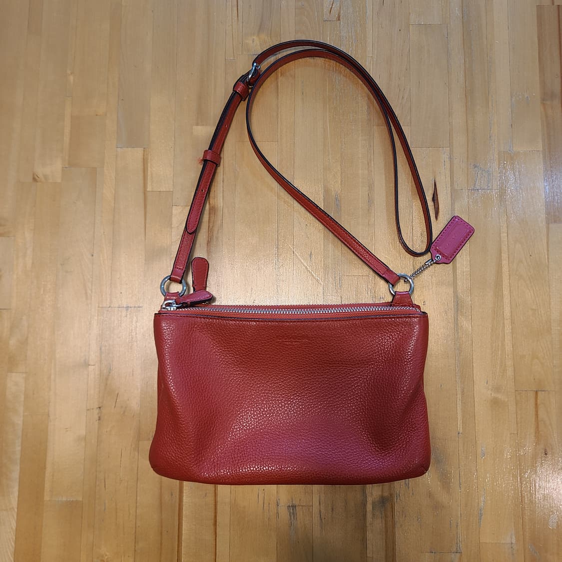 코치 더블 지퍼 크로스백 상품이미지1