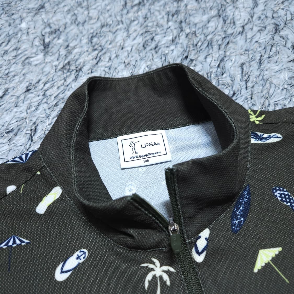 LPGA)100 남자 반집업 반팔카라티 / 왕눈이샵 상품이미지6