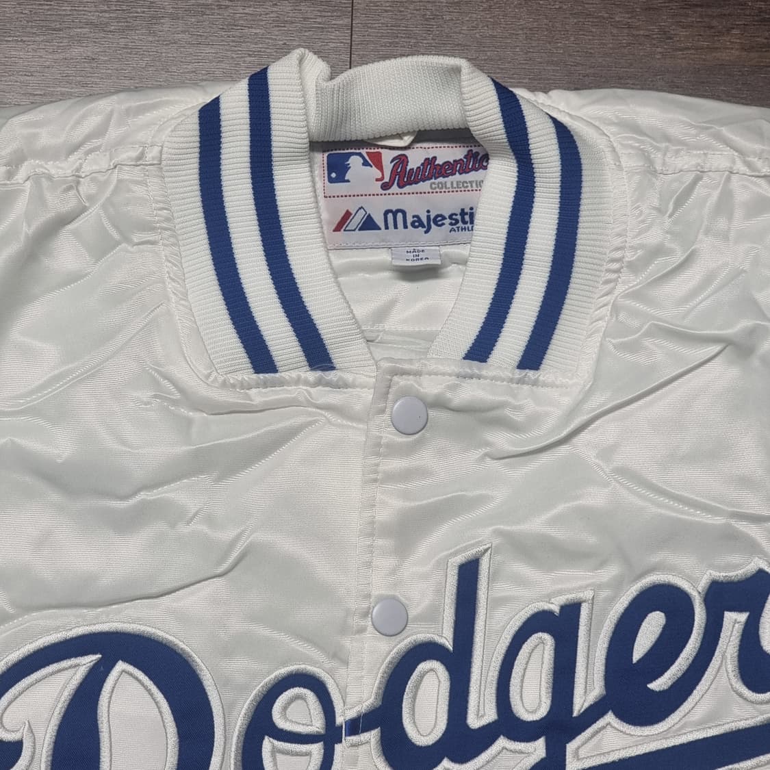 [L] MLB 올드스쿨 LA 다저스 마제스틱 정품 바시티 자켓 점퍼 상품이미지4