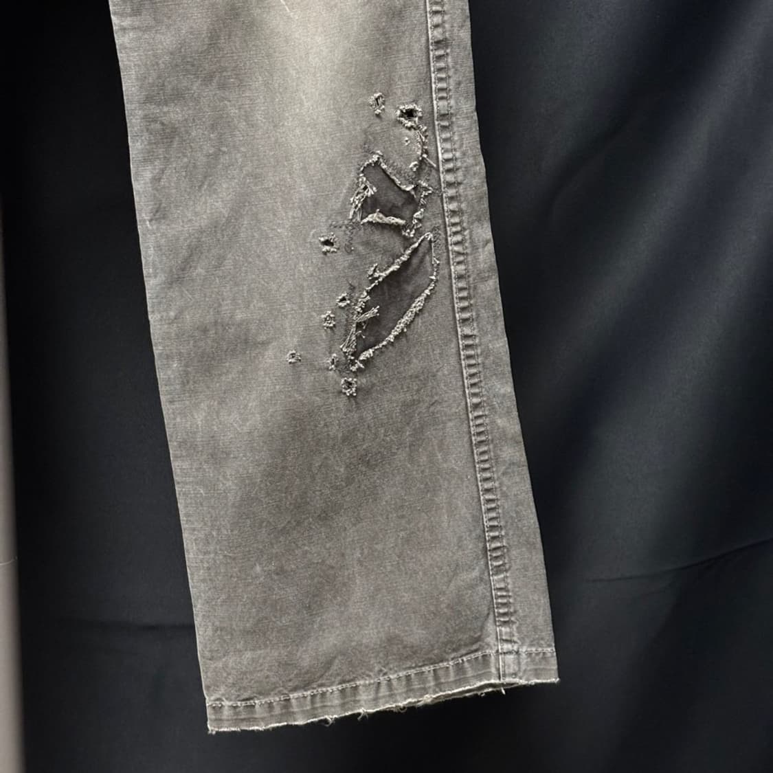 1) 비즈빔 visvim 기포드 팬츠 DMGD 블랙 상품이미지2