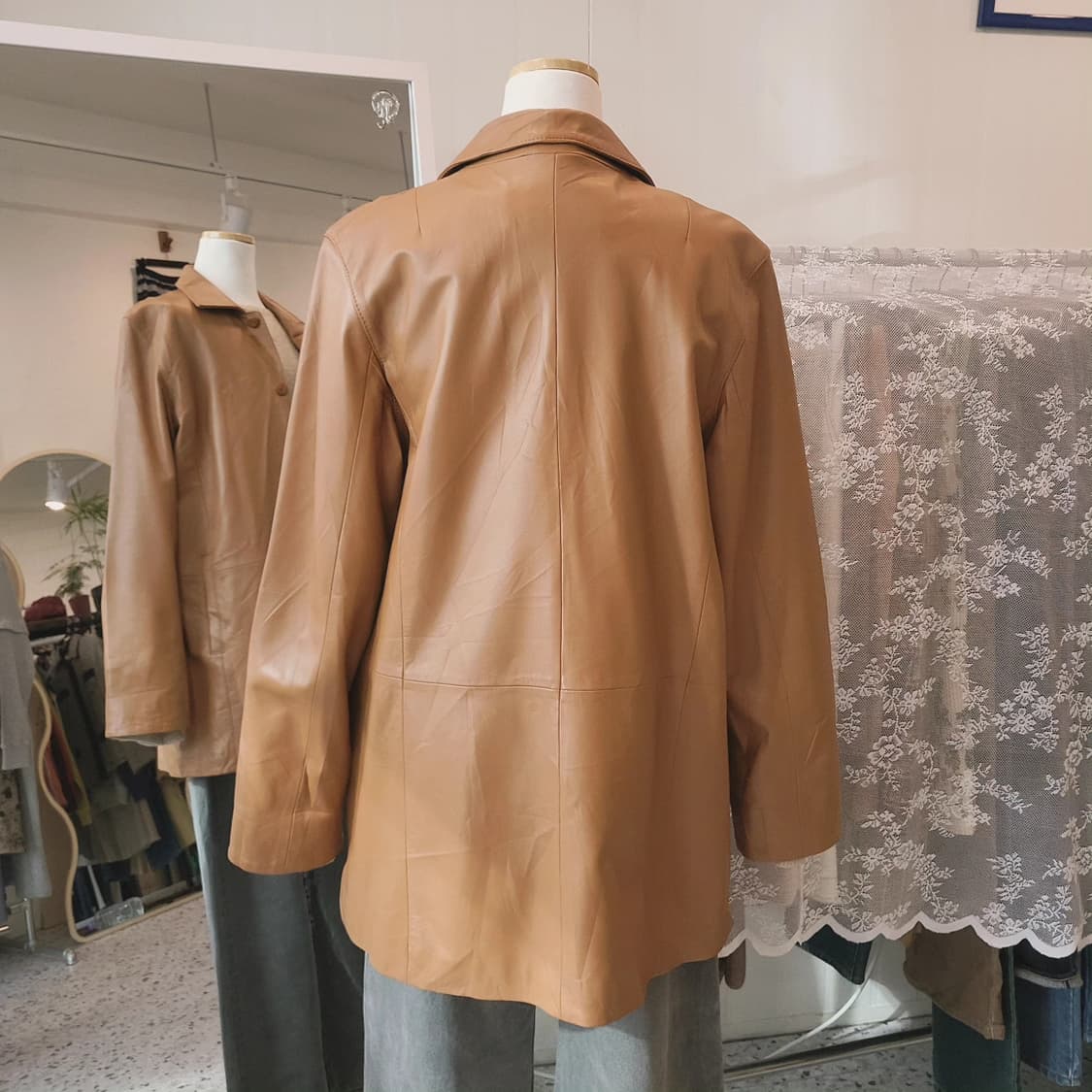 Rigel 캬라멜 양가죽 자켓 상품이미지8