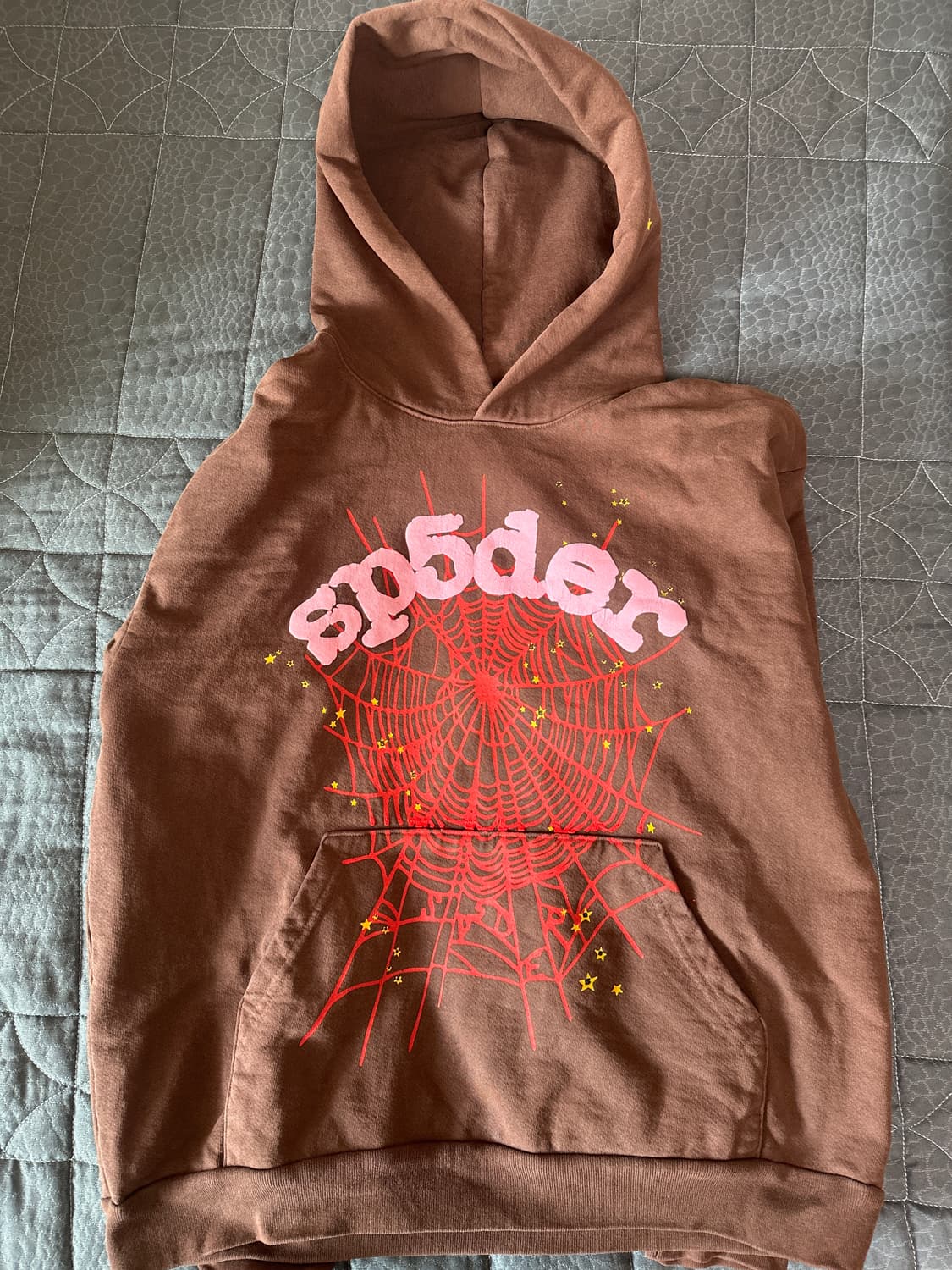 Sp5der Web Hoodie Brown 상품이미지1