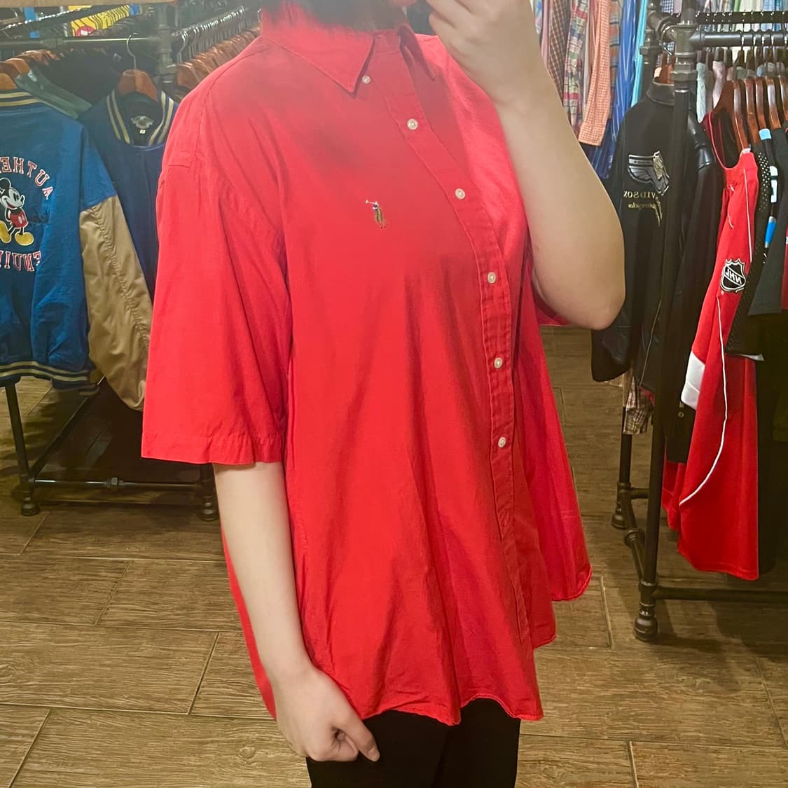 [HI] 폴로 반팔 셔츠 레드 상품이미지3