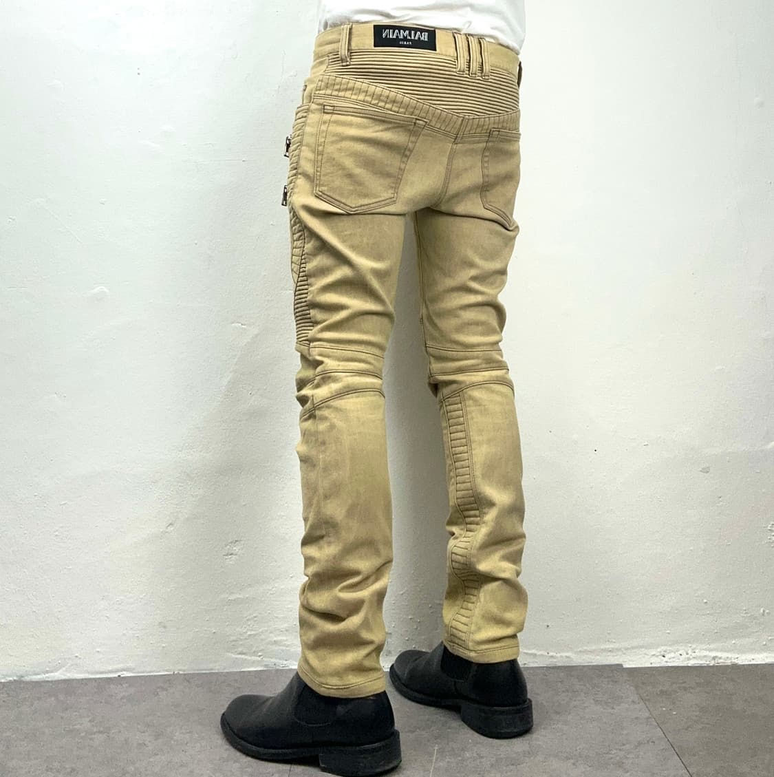 Balmain Multi Zip Biker Denim Pants 상품이미지3