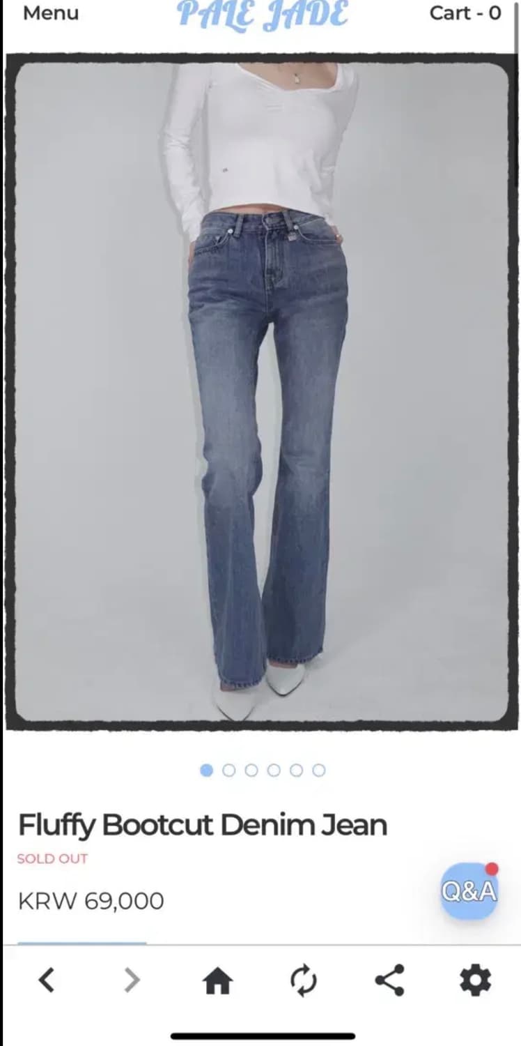 페일제이드 fluffy bootcut denim jean 상품이미지1