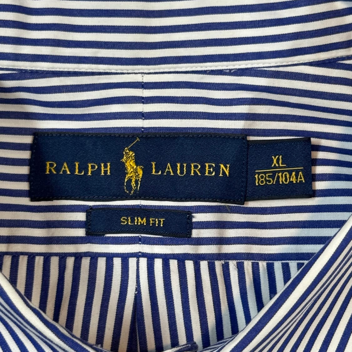 XL) 폴로 랄프로렌 클래식 블루 스트라이프 포플린 셔츠 상품이미지6