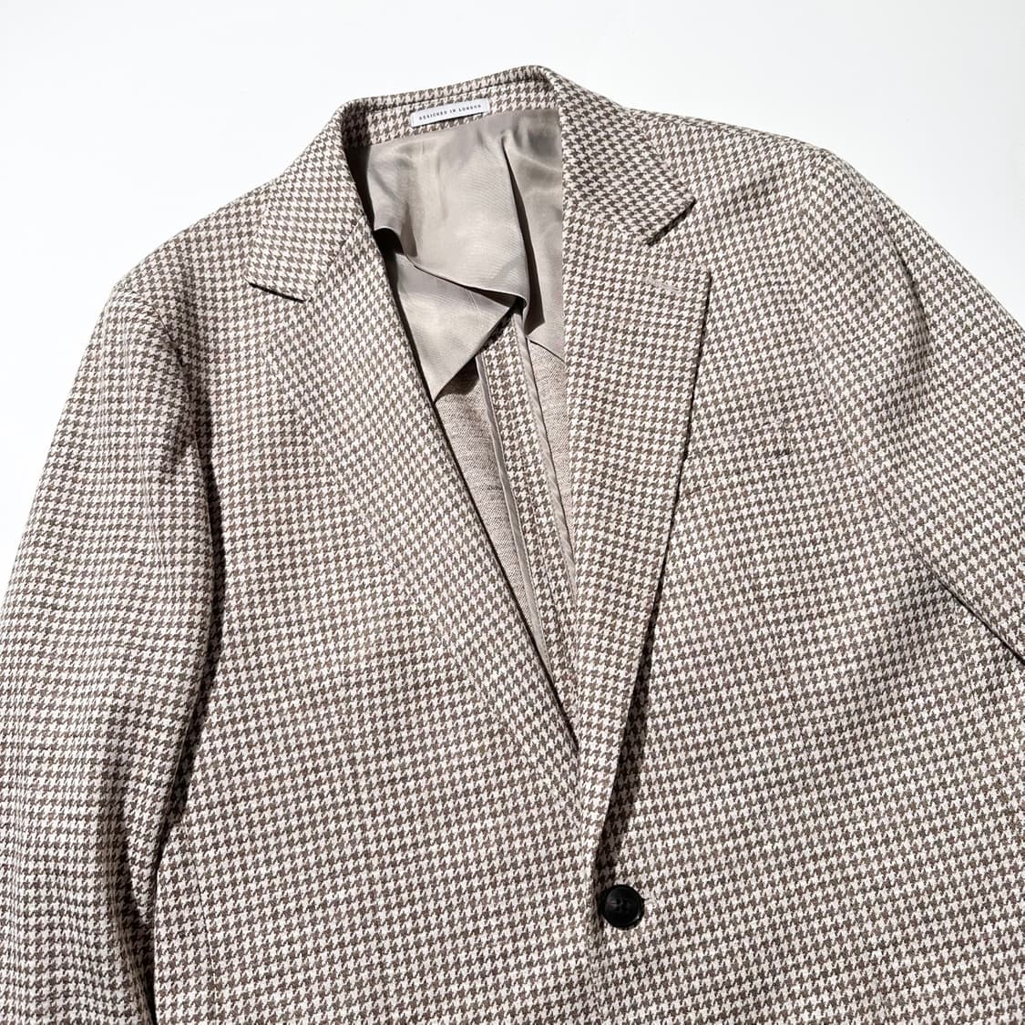 (매장판) 리스 하운드투스 체크 싱글 블레이저 자켓 상품이미지3