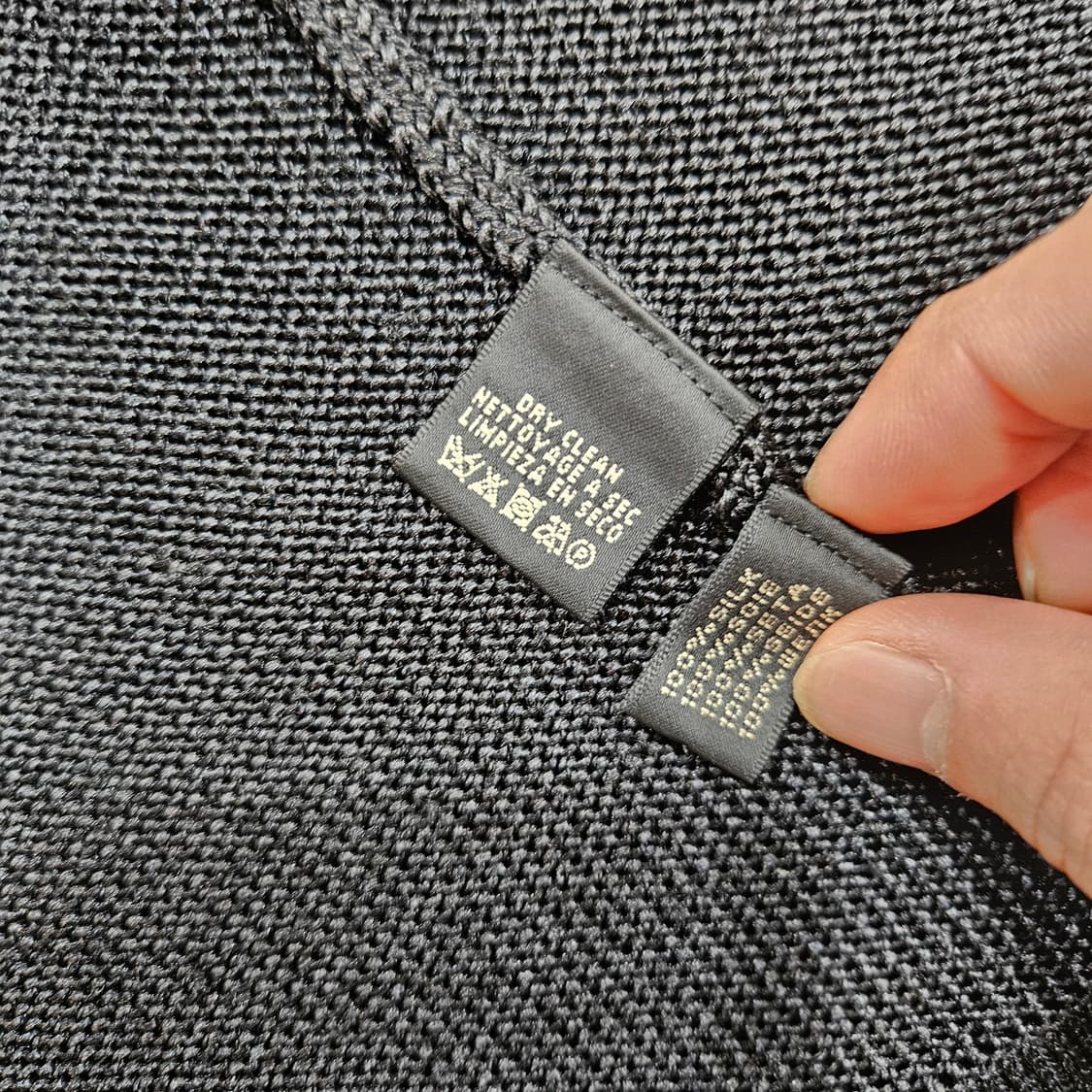 랄프로렌 블랙라벨 Silk 100% 베이직 가디건 자켓 S size 상품이미지7