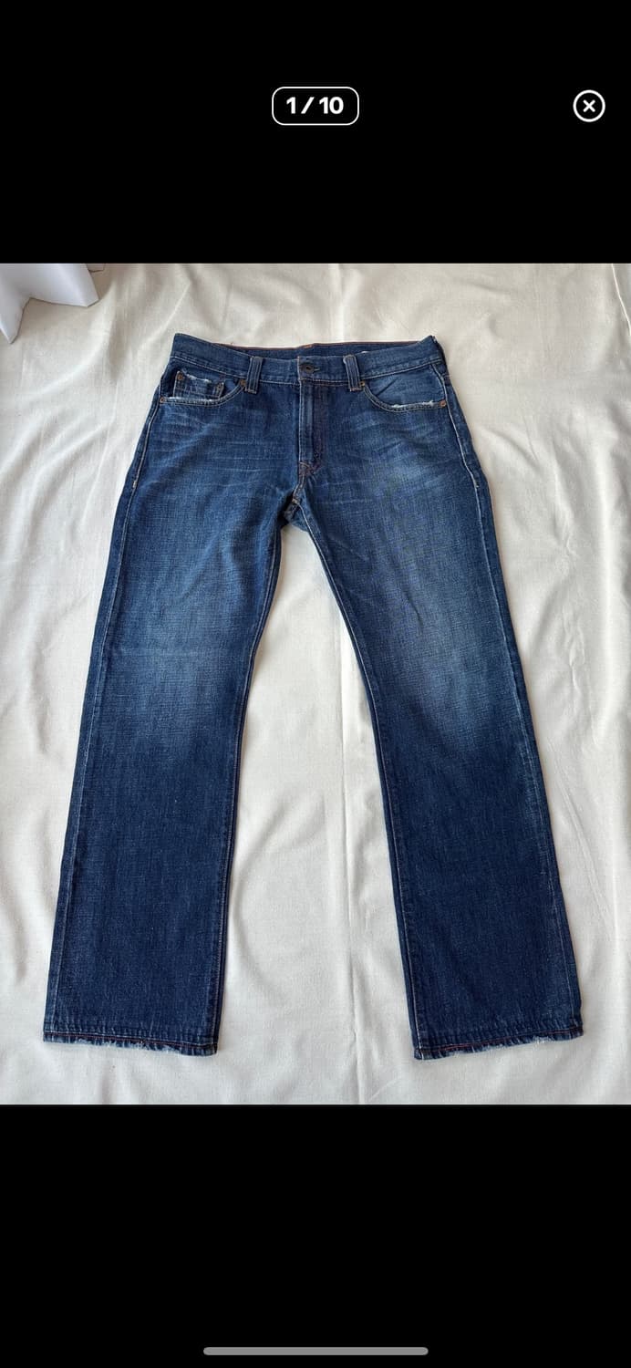 리바이스 프리미엄 그린탭 워싱진 34X33 상품이미지1