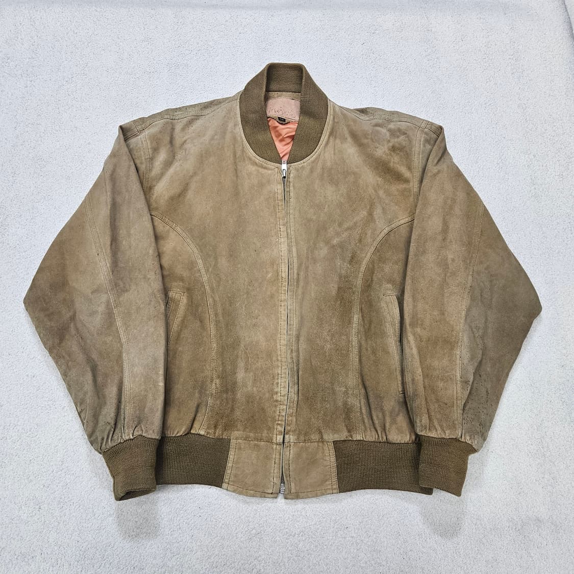 빈티지 스웨이드 봄버 자켓 상품이미지3