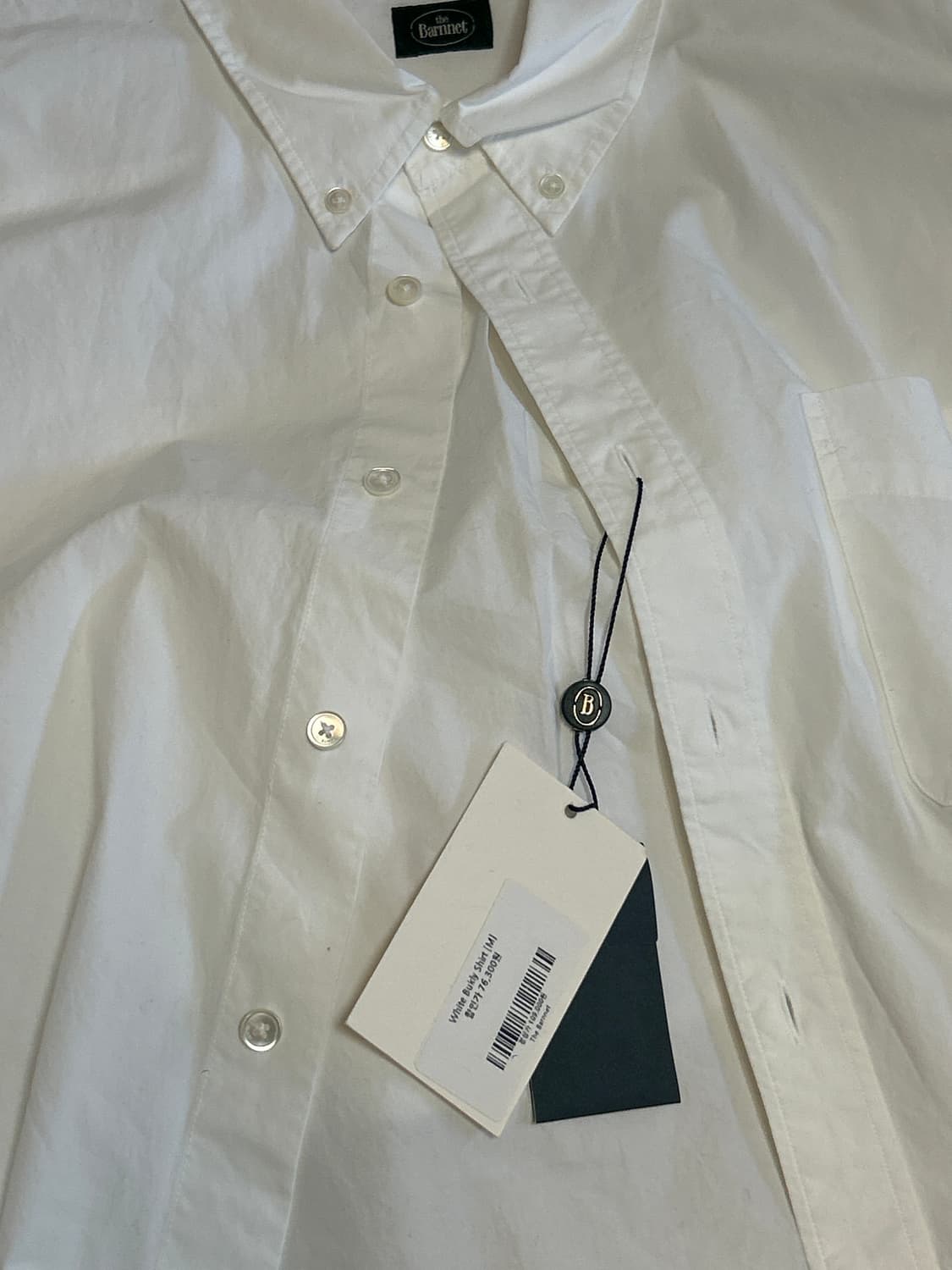 더바넷 white bukly shirt [M사이즈] 상품이미지1