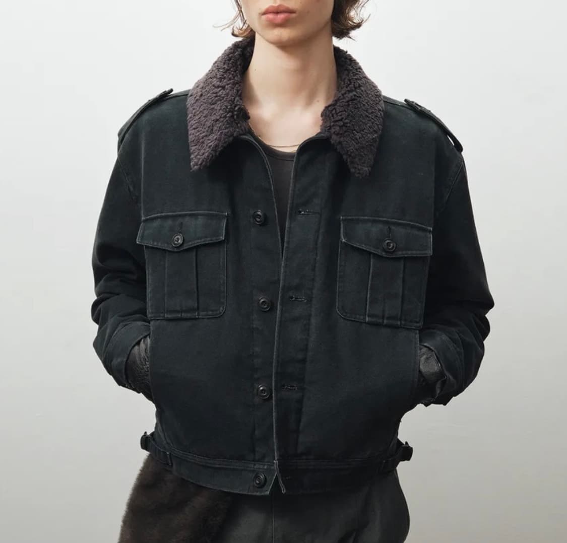 [52] 노이어 가먼트워싱 필드자켓 네이비 상품이미지1