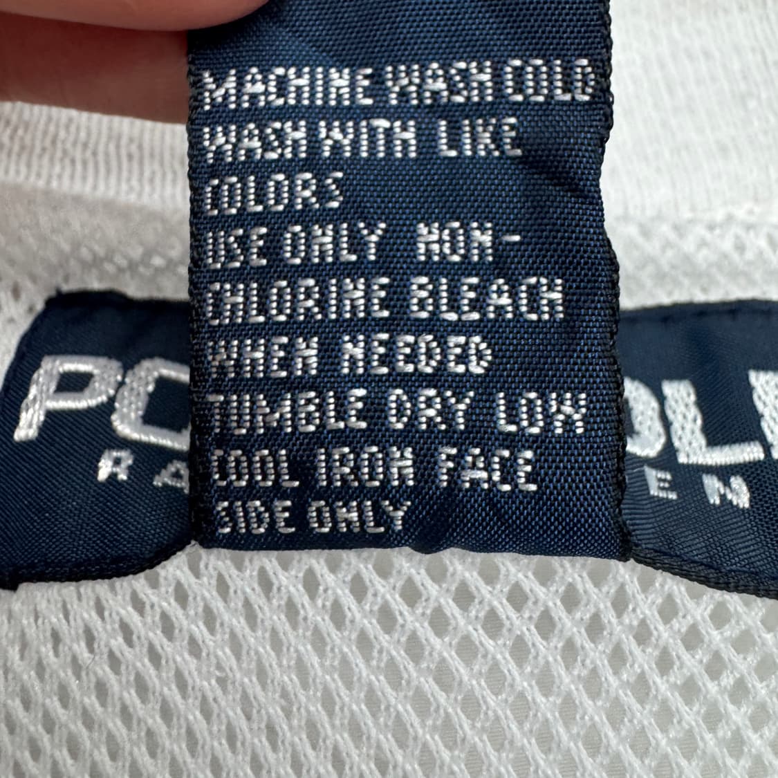 폴로 골프 로고 올드스쿨 웜업 바람막이 화이트 상품이미지6