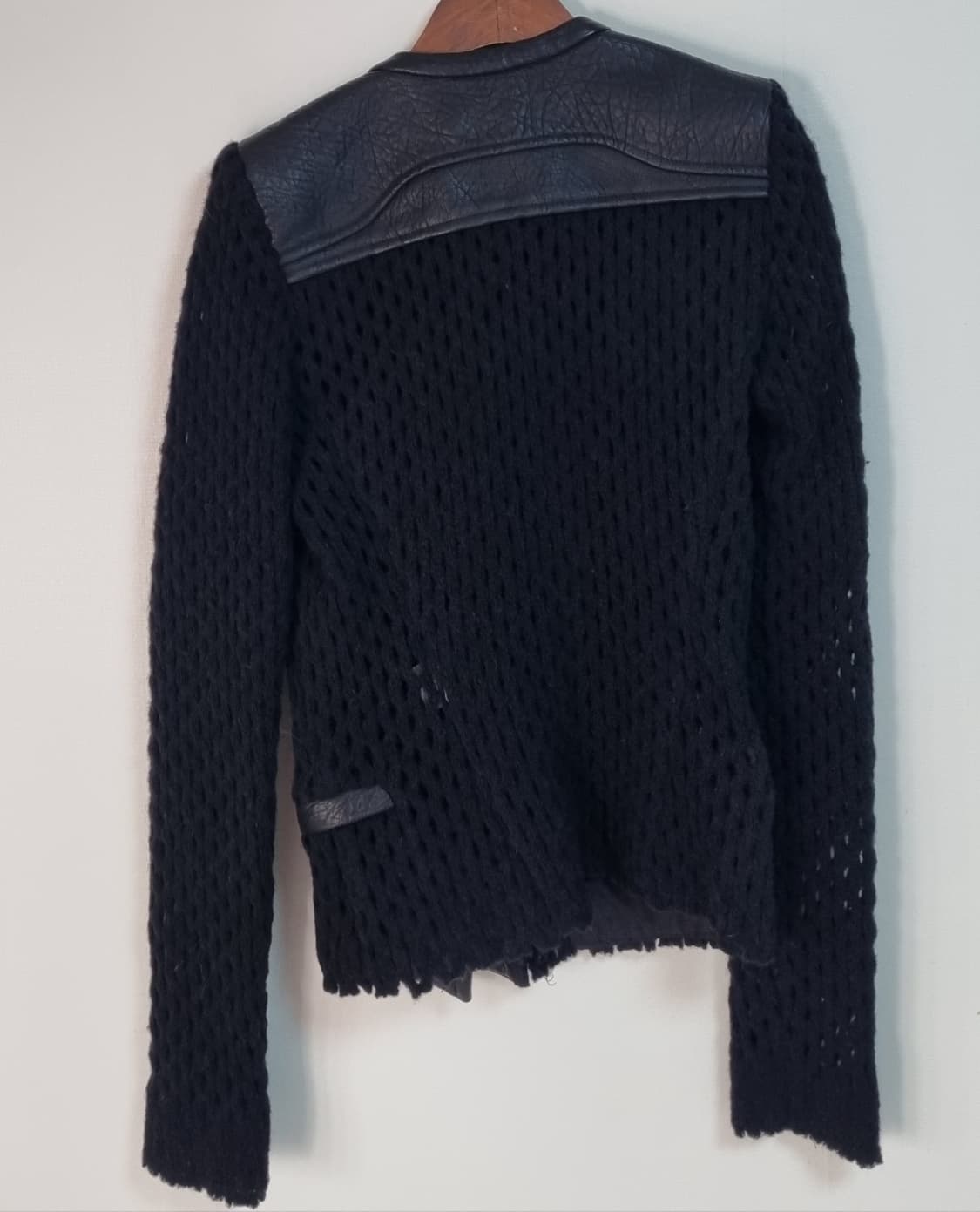 XS (44) IRO 이로 블랙 니트 집업 상품이미지2