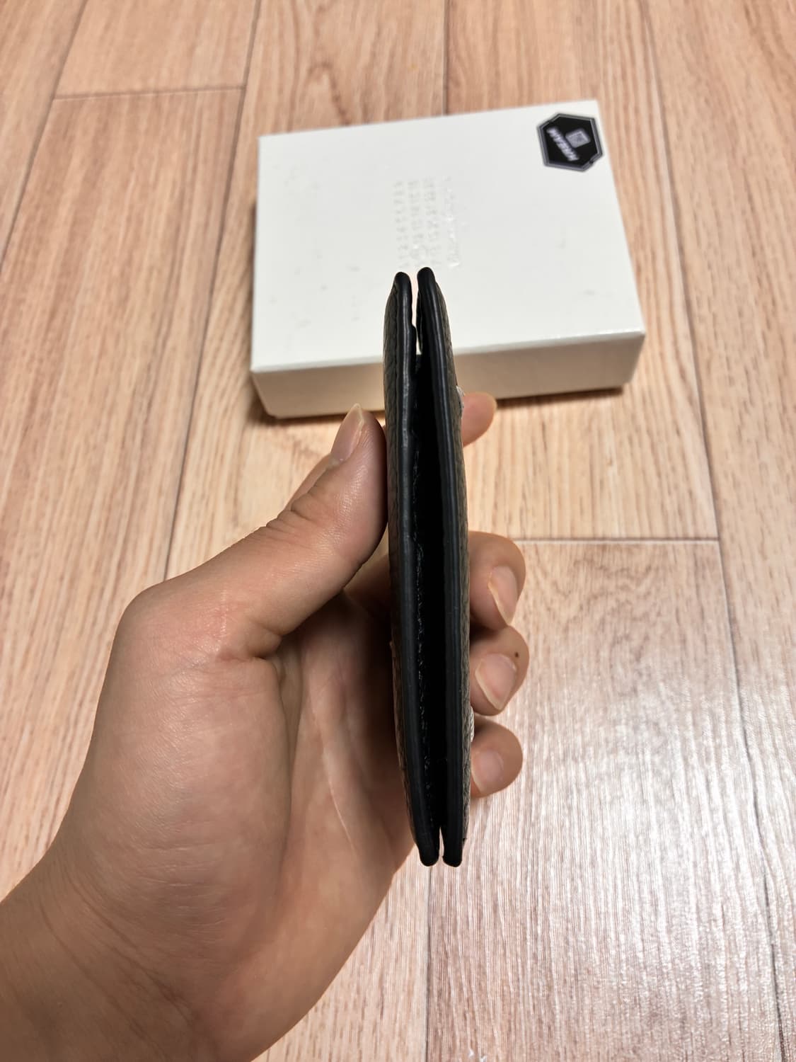 메종 마르지엘라 보빈 레더 카드 홀더 블랙 (카드지갑) 상품이미지8