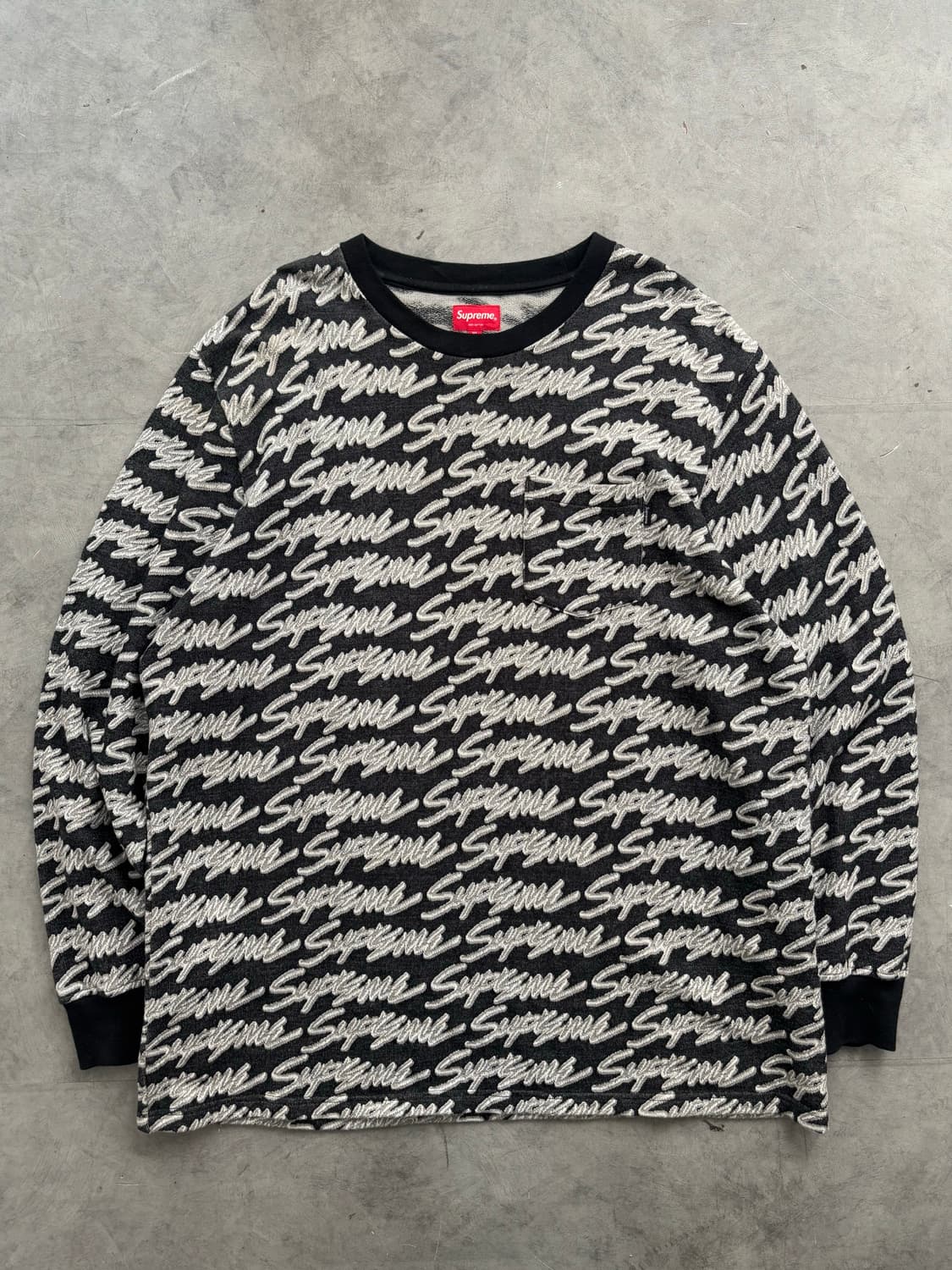 Supreme 슈프림 19SS 시그니처 스크립트 로고 롱슬리브 상품이미지4