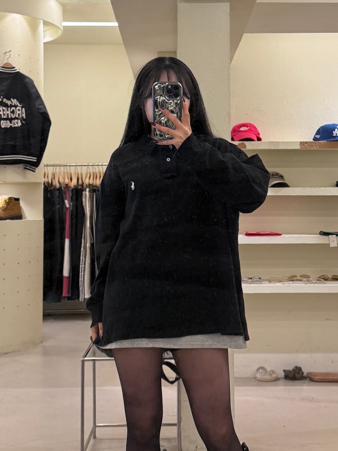 폴로랄프로렌 PK 카라 롱슬리브 블랙 U1443 상품이미지1