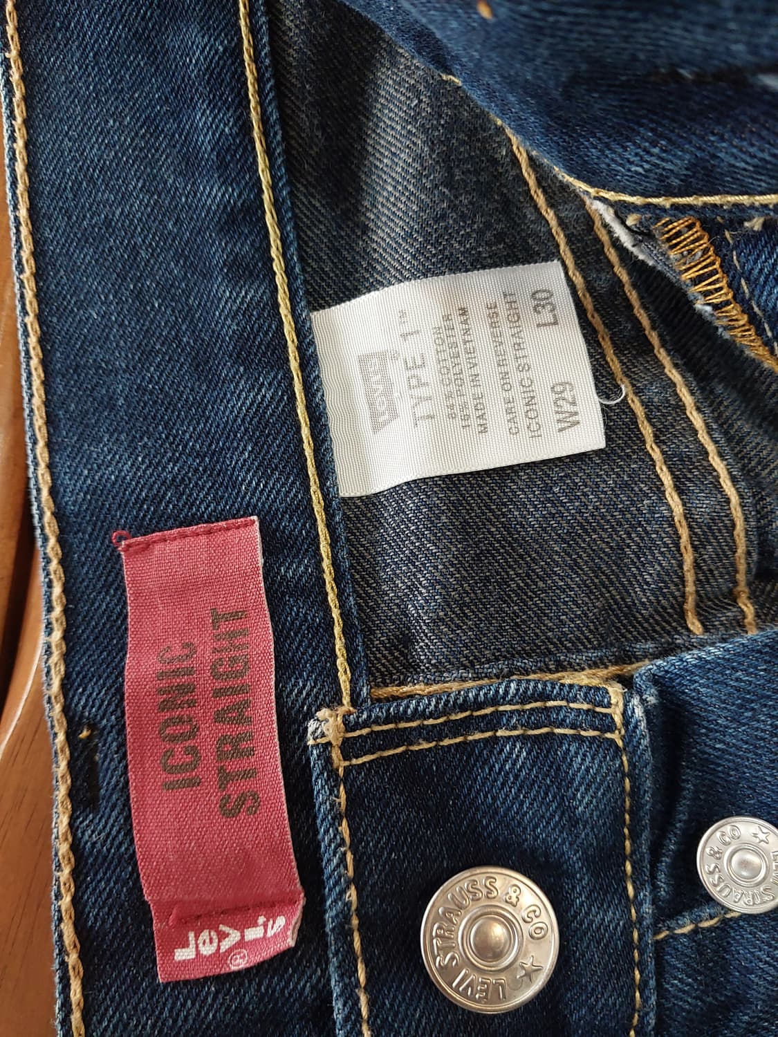 리바이스 타입1 아이코닉 데님자켓 팬츠 셋업 일괄판매 상품이미지7